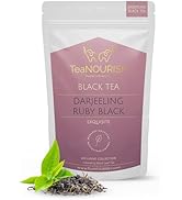 TeaNOURISH Darjeeling Ruby Black Tea | Single Estate Loose Leaf | Smooth &amp; Fruity Flavor | Freshl...