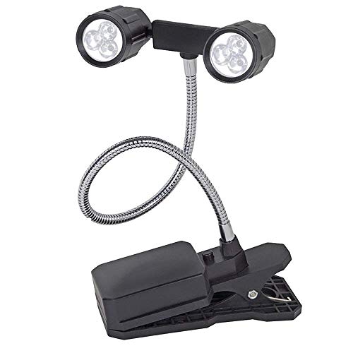 NOBLJX 2 Pack Ultra-Bright Barbecue Grill Light with Clip 360 Degree Rotation Adjustable Goose-neck LED Outdoor BBQ Clamp Lamp for Any Gas Charcoal Electric Grill