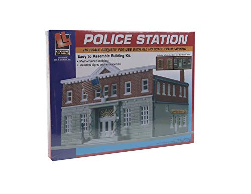 Life-Like Trains HO Scale Building Kits - Woodlawn Police Station