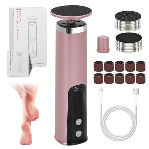 Removedor de callos eléctricos para pies, herramienta de removedor de callos de pie eléctrico,Pedicure Heel Filer raspador - 6 Herramienta de de velocidad ajustable Grinder para adultos,