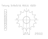 Ritzel 15 Zähne Stahl 525er Teilung (5/8x5/16) für Yamaha TDM 850 3VD 1992-1995