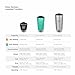 Klean Kanteen Vacuum Insulated Tumbler with Lid, Shale Black, One Size/8 oz