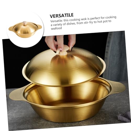 Olla de acero inoxidable con tapa y doble asa Magiclulu miniatura 6