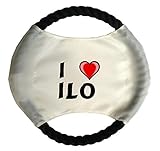 iloxx fahrrad Hundefrisbee Personalisierter Hundefrisbee mit Aufschrift Ich liebe Ilo (Vorname/Zuname/Spitzname)