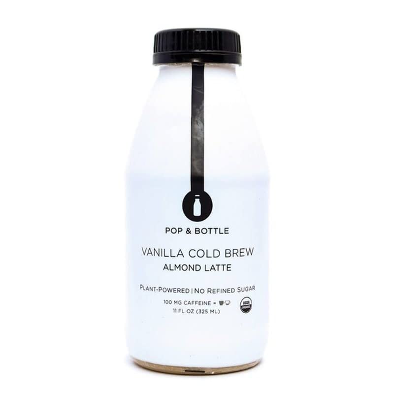 Pop And Bottle, Almond Latte Vanilla Cold Brew Organic, 11 Fl Oz