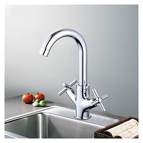 Mitigeur évier pivotant eau chaude et froide avec double commande précise - 3