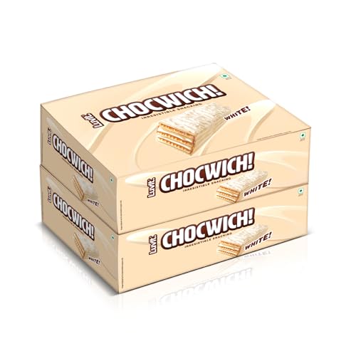 Image of LuvIt Chocwich White Wafer Chocolates | Crunchy & Delicious | Gift for friends, party, birthday | Pack of 2-400g Each