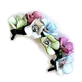 Minifee doll headband with flowers, fairy 1:4 scale BJD doll hair band wraps