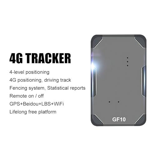 GF10 GPS Fleet Tracking Device Realtime GSM 4G-LTE Portable Tracker, App,Easy Setup