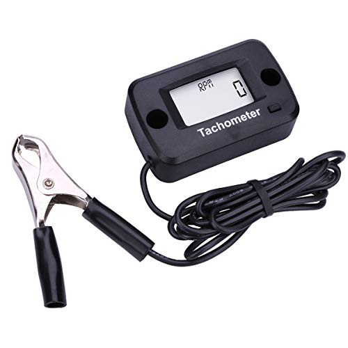 SEARON Digital Chainsaw Tachometer Tach Gauge for Chain Saw Cropper Generator Lawn Mower RV ATV Dirt Bike Motocross Boat Tractor - Thumbnail 3