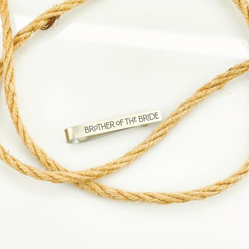 Generic Brother Of The Bride Tie Clip Wedding Party Gift Idea For Your Brother Gift Idea Brother Bride Tie Clip Fba-Wedding-Tie-Clip thumb #4