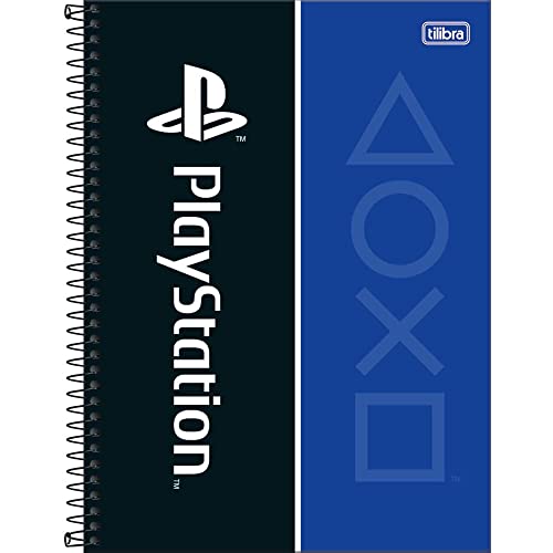 Caderno Espiral Universitário (Grande) 1M 80Fls. C.D PlayStation Tilibra - Sortido