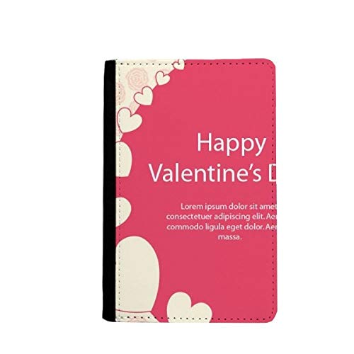 Porte-passeport Saint-Valentin rose blanc étui passeport design et protège-document chic