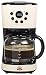 Produktbild Bestron Kaffeemaschine im Vintage Look, Programmierbare Zeiteinstellung, 12 Tassen, 900 W, Creme/Schwarz