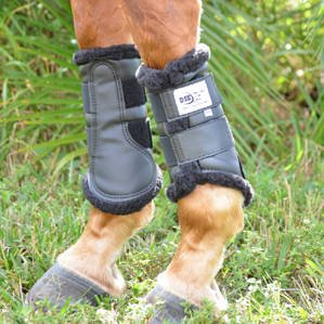Image of Dressage Sport Boots Dressage Sport Boot, Color: Black /Black Fleece, Size: M