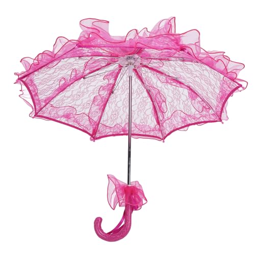 Guarda-sol de Renda, Guarda-chuva Decorativo Multifuncional de Casamento Nupcial Feito à Mão para Da