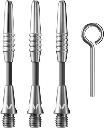 Viper Carbon Fiber High Performance Ultra-Light Dart Shafts, Set of 3, Short, Silver