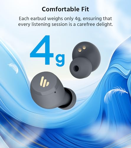 Edifier X3 Lite True Wireless Earbuds, AI Call Noise Cancellation, Bluetooth 5.3, IP55 Waterproof, Touch Control, 24H Playtime, Built-in Dual Microphones, Comfortable Fit, App Customization, Gray - Afbeelding 7