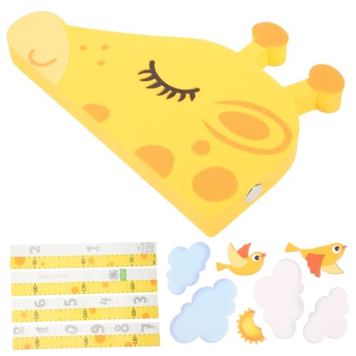 Sticker mural de croissance girafe autocollant chambre garçon fille