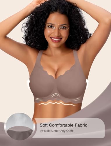 Image of Womens Wireless Jelly Bras No Underwire Support Push Up Removable Straps (U /Cross /Halter) Everyday Sports Bra