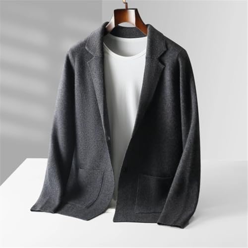 Men's Knit Blazer Ultrafine Merino Wool Transitional Cardigan Three-Season Urban Layering Solution4