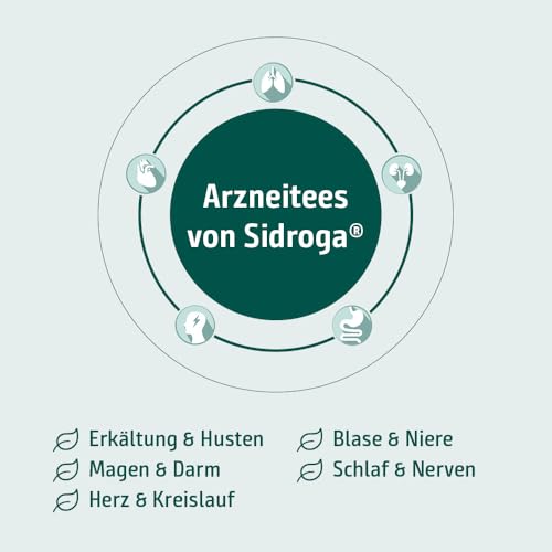 Sidroga Salbeiblätter – Salbeitee - pflanzliches Arzneimittel - bei Magen-Darm-Beschwerden & Reizungen im Mund-Rachen-Bereich - 20 Teebeutel à 1,5 g