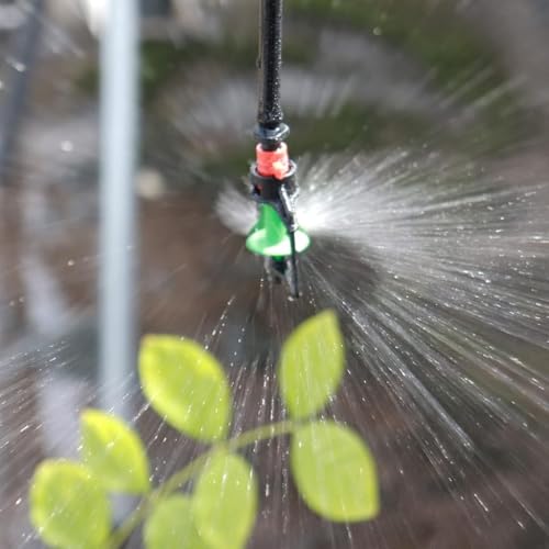 Image of HASTHIP 10Pcs Hanging Drip Irrigation Kit360 Rotatable Greenhouse Hanging Micro Sprinklers, Garden Water Sprayer Nozzles for Irrigation, Cooling, and Misting Systems