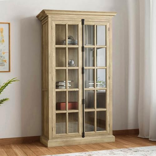 Image of The Attic Oregon Bookshelf, Multipurpose for Living Room Bed Room Study Kitchen, Solid Mango Wood, Natural Matte Finish