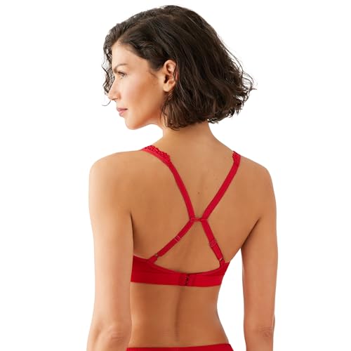 Image of Wacoal Women's Embrace Lace Lightly Lined Wire Free Mid Coverage Bralette, 852191