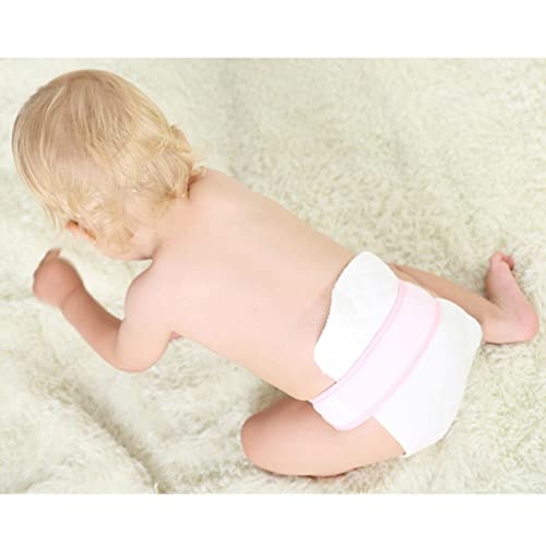 Image of 10Pcs 3-Ply Reusable Washable Cloth Diapers for Newborns, Super Absorbent Cotton Diapers, 12.59X4.72In, White