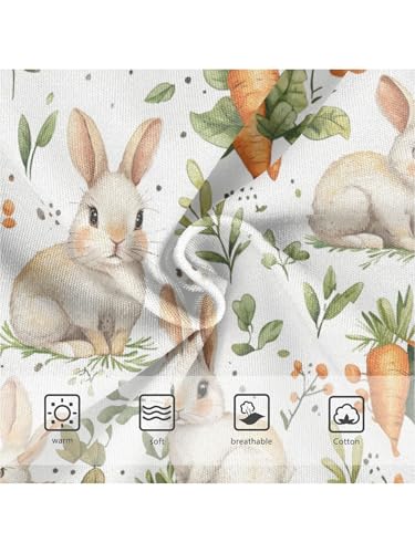 ZZKKO Cute Rabbits and Carrots Girls Underwear Toddler Panties for Girls Comfort Brief Size 2T3