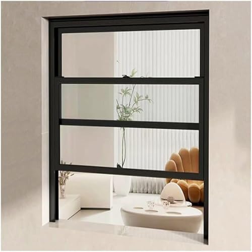 Fenêtre coulissante en alliage d'aluminium et verre haute finition