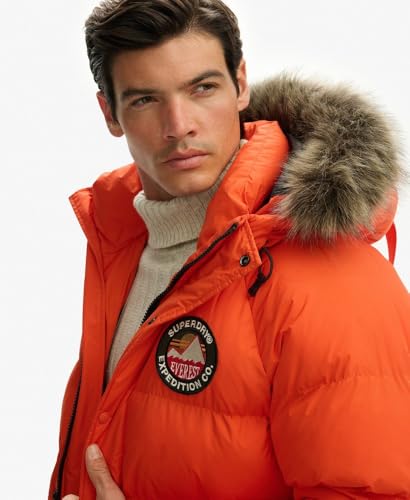 Superdry Para Hombre. M5012208A Parka Everest Naranja (M), Casual, PoliéSter Reciclado, Sostenible - 2