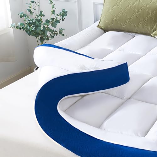 WhatsBedding 5 Inch Memory Foam Queen Mattress Topper for Back Pain - image 1
