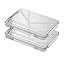 ‎Clear with White Latches