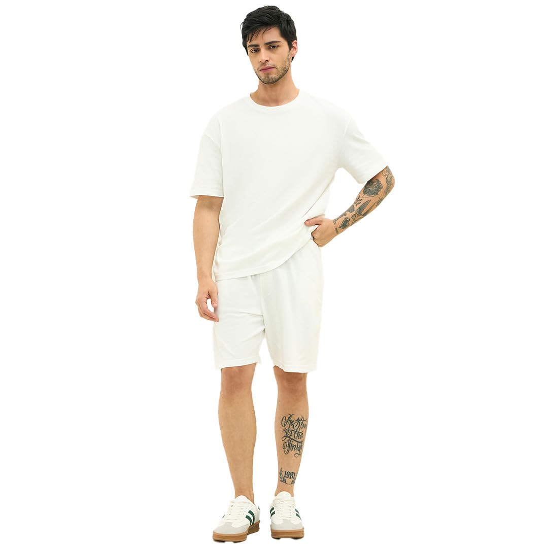 Co-ord Set for Men | Shirt & Shorts Nightwear Set | Summer Loungewear Cord Set for Daily Comfort | Shirt and Shorts Set for Man | Ready to Wear for Beach Outfit (STYLE-4-image-45