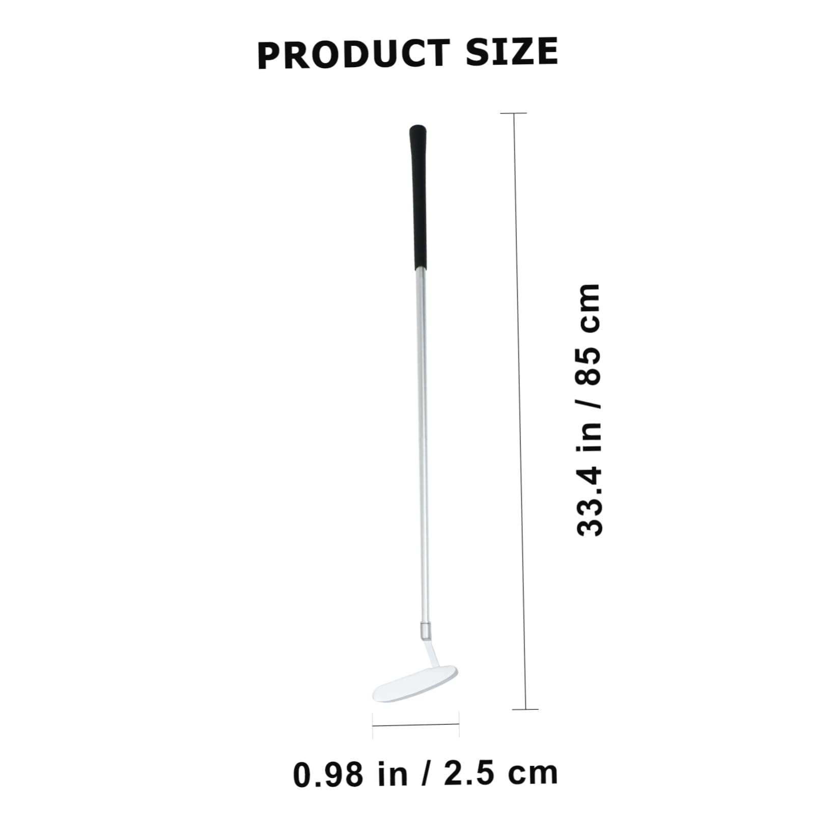 BCOATH Golfs Foldable Putter Golf Putting Practicing Tool Putter 3-Section Design Sturdy Zinc Alloy Easy Assembly for