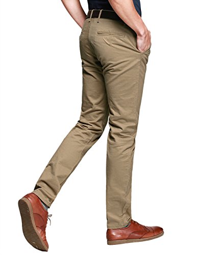 Image of Match Mens Regular-Fit Casual Flat Front Chino Pants