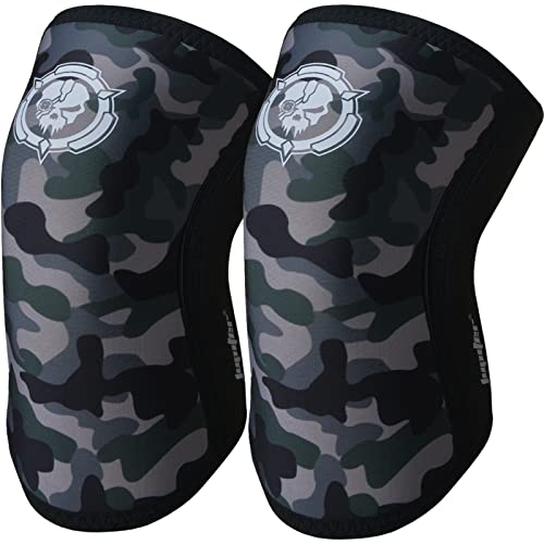 Image of Knee Sleeves (1 Pair), 7mm Compression Knee Braces for Squats,Weightlifting,Powerlifting,Cross Training for Men & Women (Small)