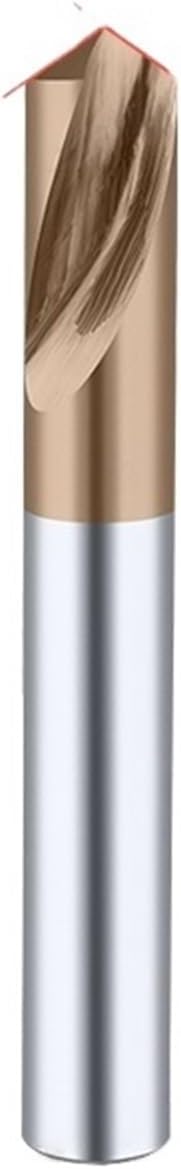 Carbide Spot Drill Bit 60 90 120 Degree CNC Chamfering Drilling Guide Tool Tungsten Steel Location Centering Metal Drill(Coated 60 Degree,D14x100L)