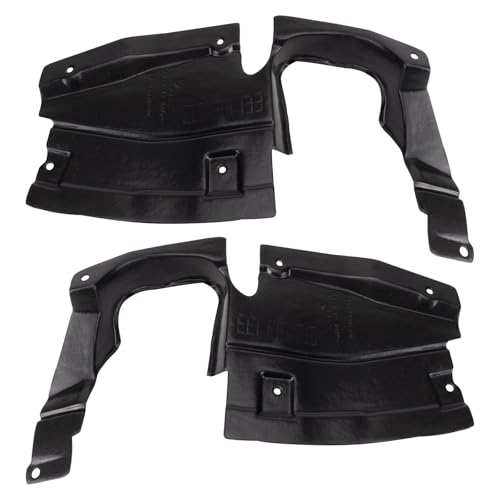 Image of TRQ Front Fender Splash Shield Driver & Passenger Side Compatible with 2006-2009 Ford Fusion 2007-2009 Lincoln MKZ Mercury Milan FO1250147 FO1251147