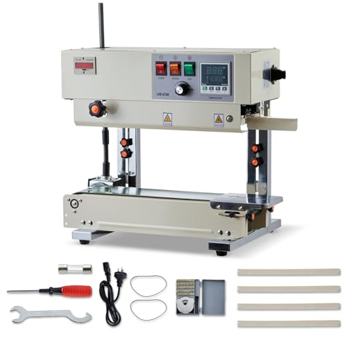VEVOR Continuous Bag Sealer with Adjustable Settings