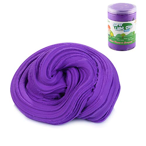 Luclay Fluffy Slime Super Soft and Non-Sticky Slime No Borax Kids Toy Ultra Light Modeling Dough Magic Clay Stress Relief Toy Scented DIY Putty Sludge Toy