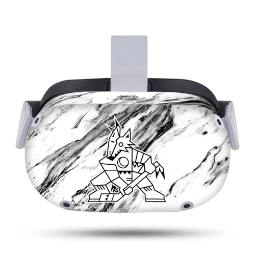 Head Case Designs Officially Licensed NHL Marble Arizona Coyotes Vinyl Sticker Skin Decal Cover Compatible with Meta Quest 2