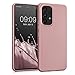 Produktbild kwmobile Case kompatibel mit Samsung Galaxy A53 5G Hülle - Schutzhülle aus Silikon metallisch schimmernd - Handyhülle Metallic Rosegold