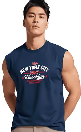 Image of JUARI BE A GENTLEMAN Men's Sleeveless Tank Top Premium Cotton Blend Muscle Fit Gym Vest | Casual Summer Shirt | Breathable & Lightweight Fitness Wear for Gym, Running & Daily Use