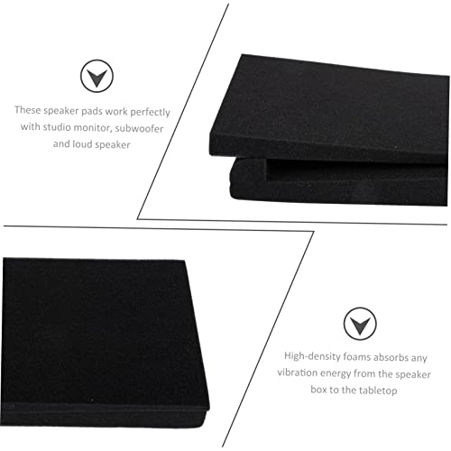 Kisangel 2pcs Almohadillas de Aislamiento Acústico para Control de Ruido, Cojines Antivibración de Alta Densidad para Monitores de Estudio miniatura 5