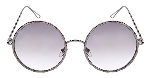 Edge I-Wear Braided Metal Round Flat Lens Sunglasses 3139-FLREV2