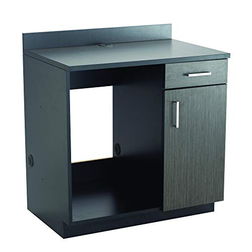 Safco Products 1705An Modular Hospitality Breakroom Base Cabinet, Appliance, Asian Night Base/Black Top #TOP19