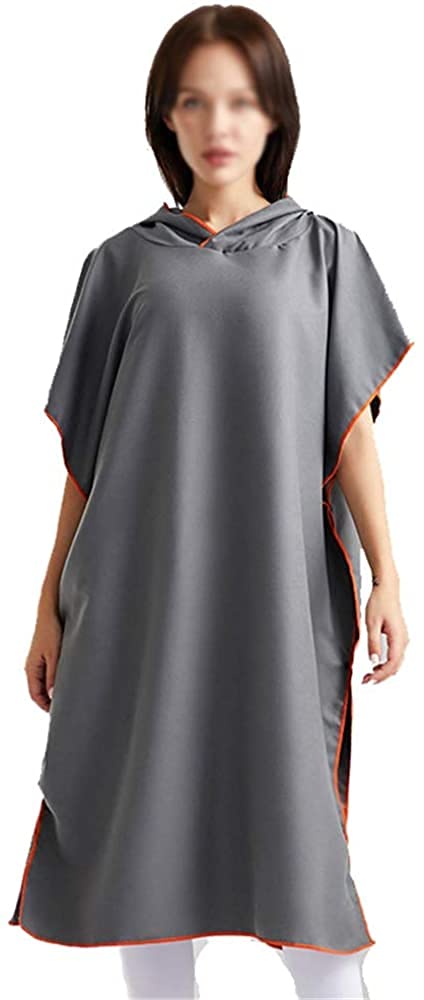 Surf Poncho Strandtuch Badeponcho Bademantel Surfponcho Strandtuch Wrap Unisex Tauchen Schnell trocknend Schwimmen Wickelanzug Überzug Saugfähiges schnell trocknendes Handtuch Durchtränkter Bademan